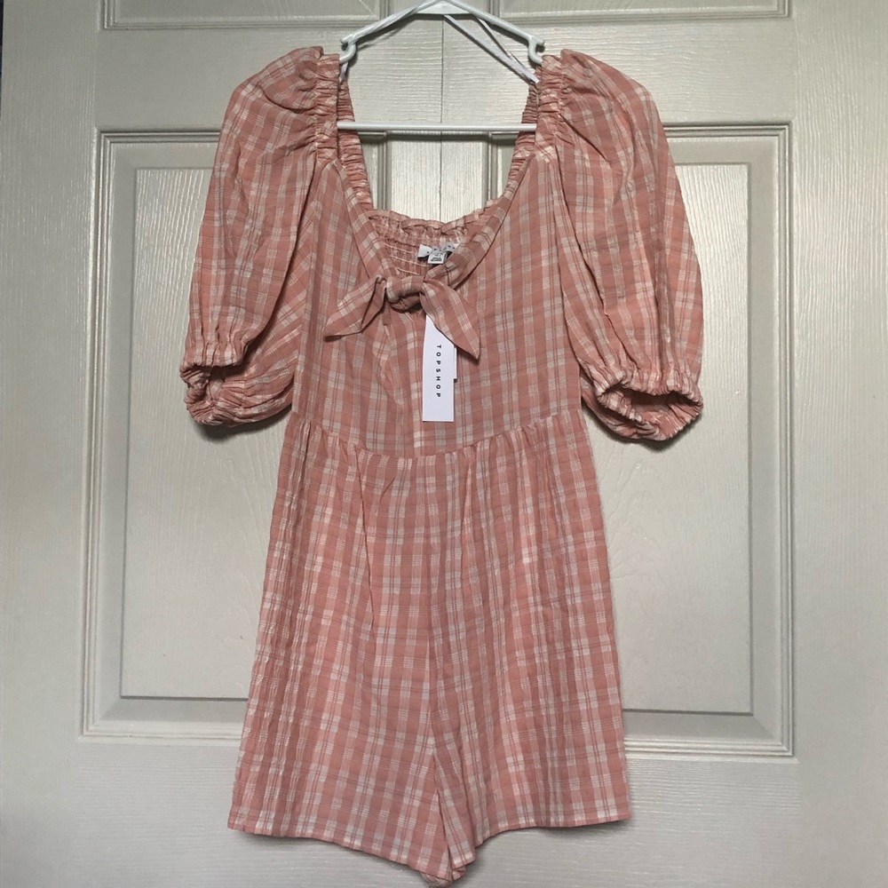 Topshop women’s plaid shirt